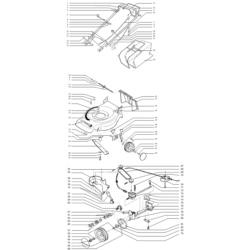 Mountfield Laser Delta (MPR10099-101) Parts Diagram, Page 1