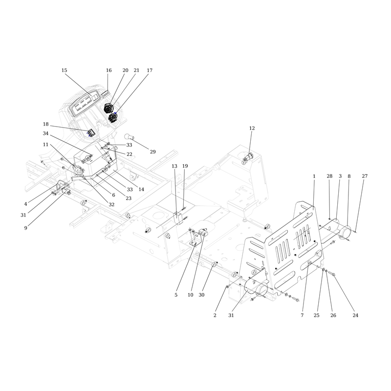Oleo-Mac CHEYENNE (B&S) 92 4x4 Cat.2014 (CHEYENNE (B&S) 92 4x4 Cat. 2014) Parts Diagram, Electrical parts