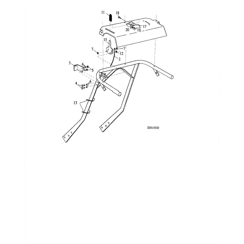 Hayter Condor (511L) Parts Diagram, Controls