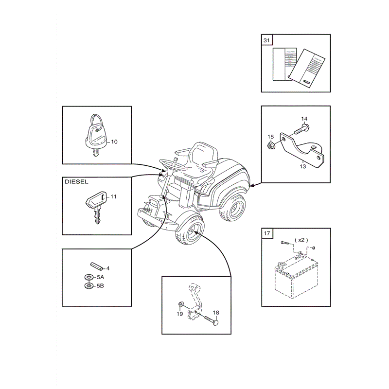 Stiga Park Ranger (2010) Parts Diagram, Page 1
