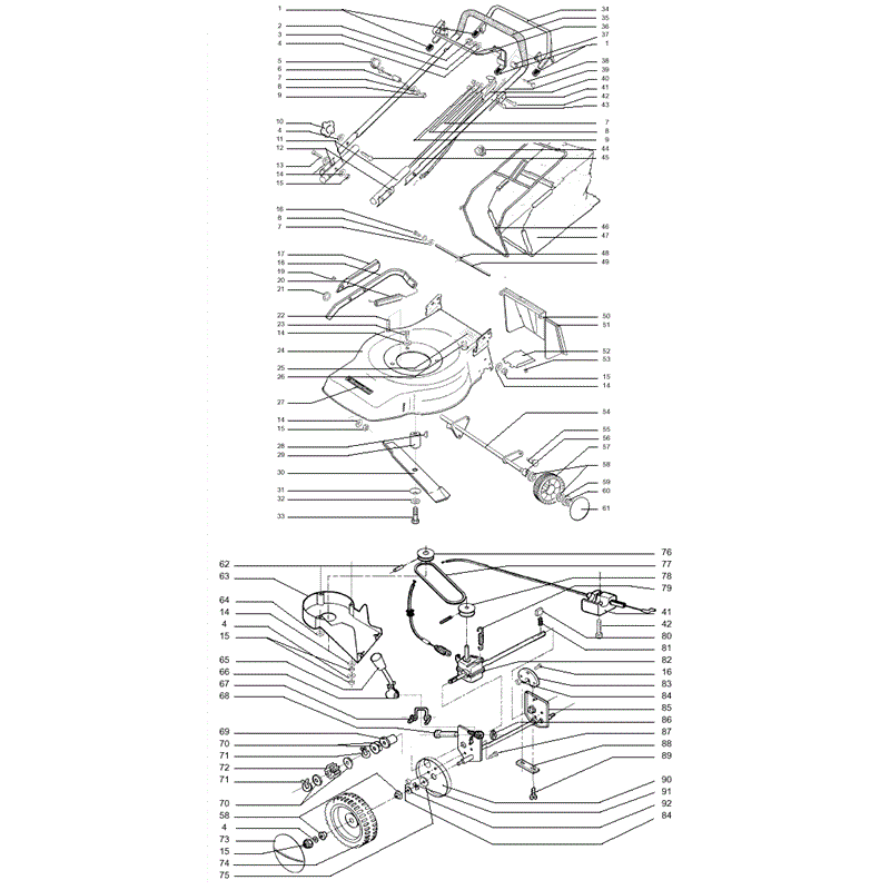 Mountfield Mercury-Jupiter (MPR10031-29) Parts Diagram, Page 1