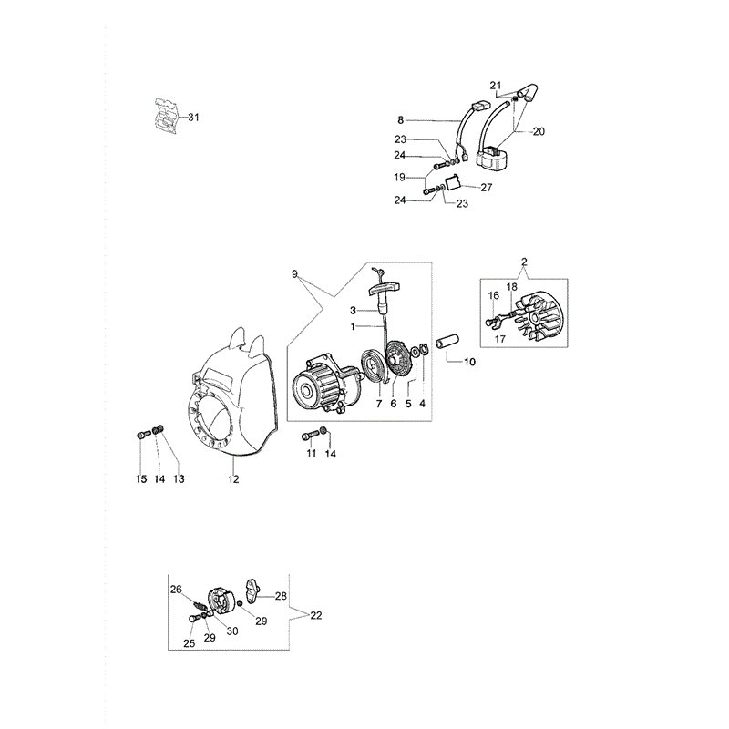 Efco STARK-2500TR (2010) Parts Diagram, Page 2