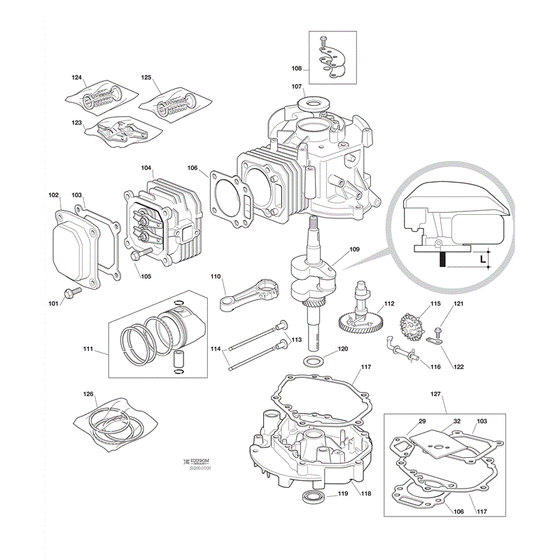 Castel / Twincut / Lawnking SV200ES (2008) Parts Diagram, Page 2