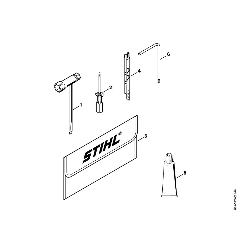 Stihl 023 Chainsaw (023) Parts Diagram, Tools