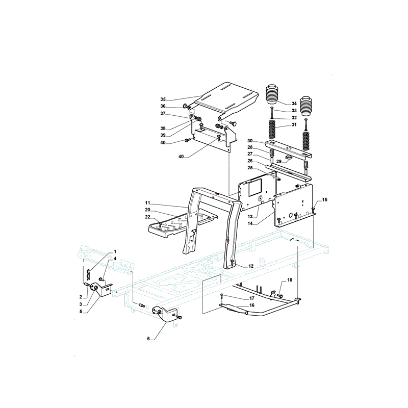 Castel / Twincut / Lawnking XD140HD (2011) Parts Diagram, Page 1