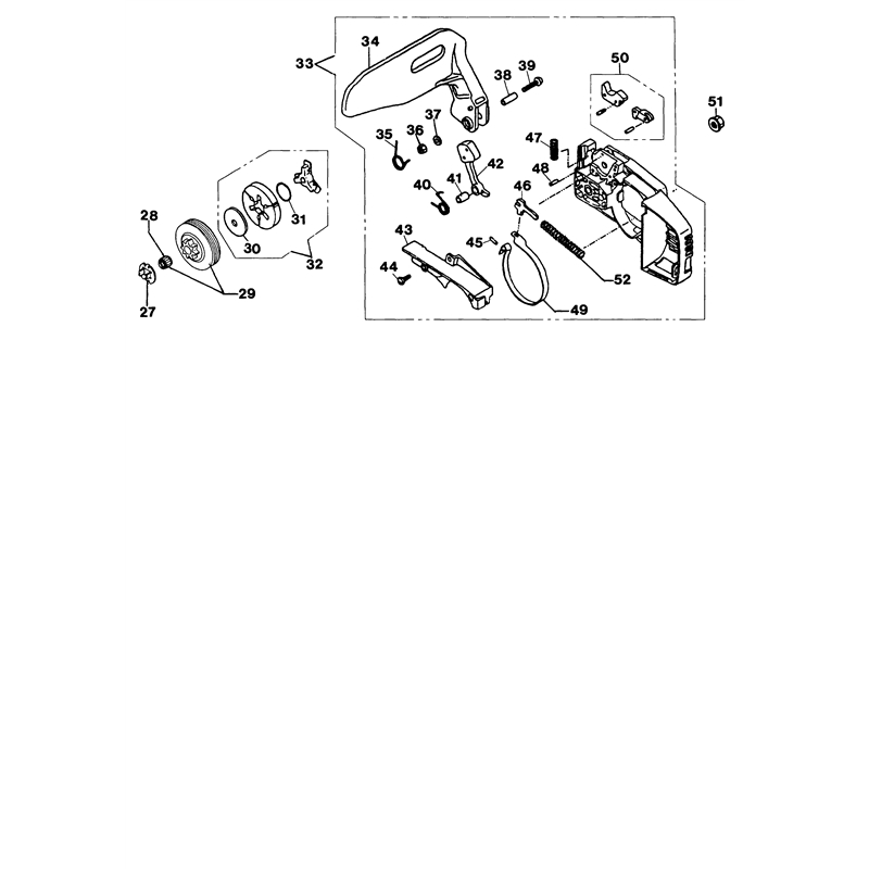 Oleo-Mac 931 (931) Parts Diagram, Clutch