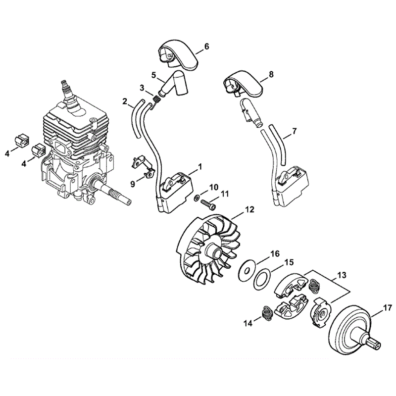 Stihl HT 56C Pole Pruner (HT56C) Parts Diagram, Ignition system