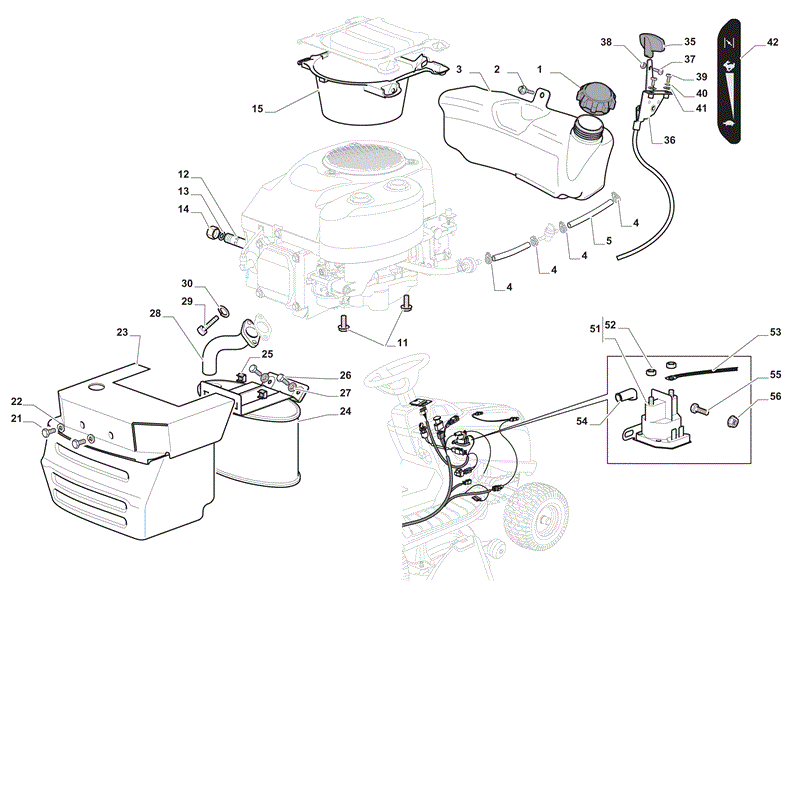 Mountfield 1538H-SDX Lawn Tractor (2012) Parts Diagram, Page 9