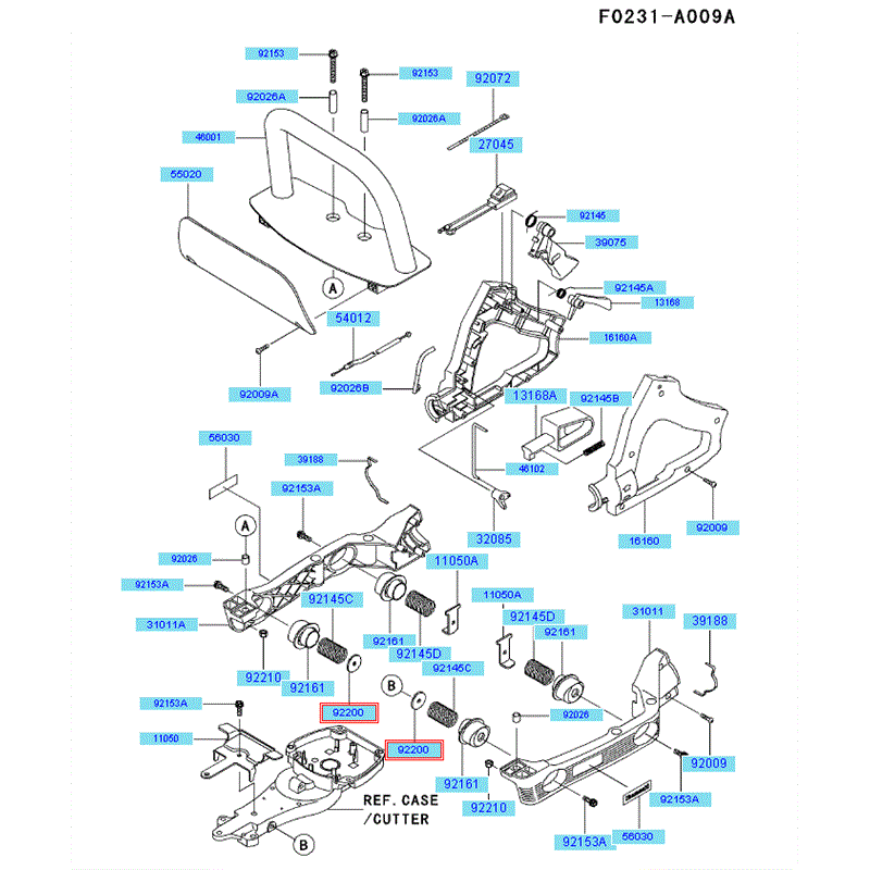 Kawasaki KHT750D (HB750D-AS50) Parts Diagram, Handle