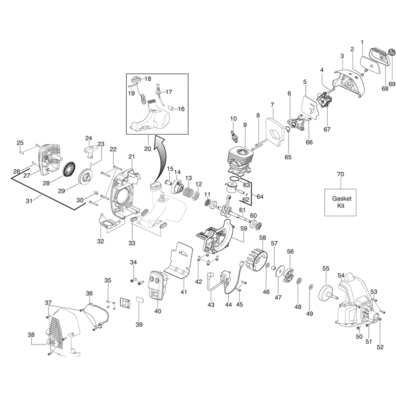 Jonsered BC2162 (2010) Parts Diagram, Page 2