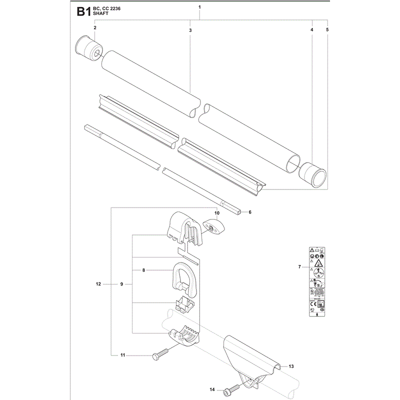 Jonsered BC2236 (2010) Parts Diagram, Page 3