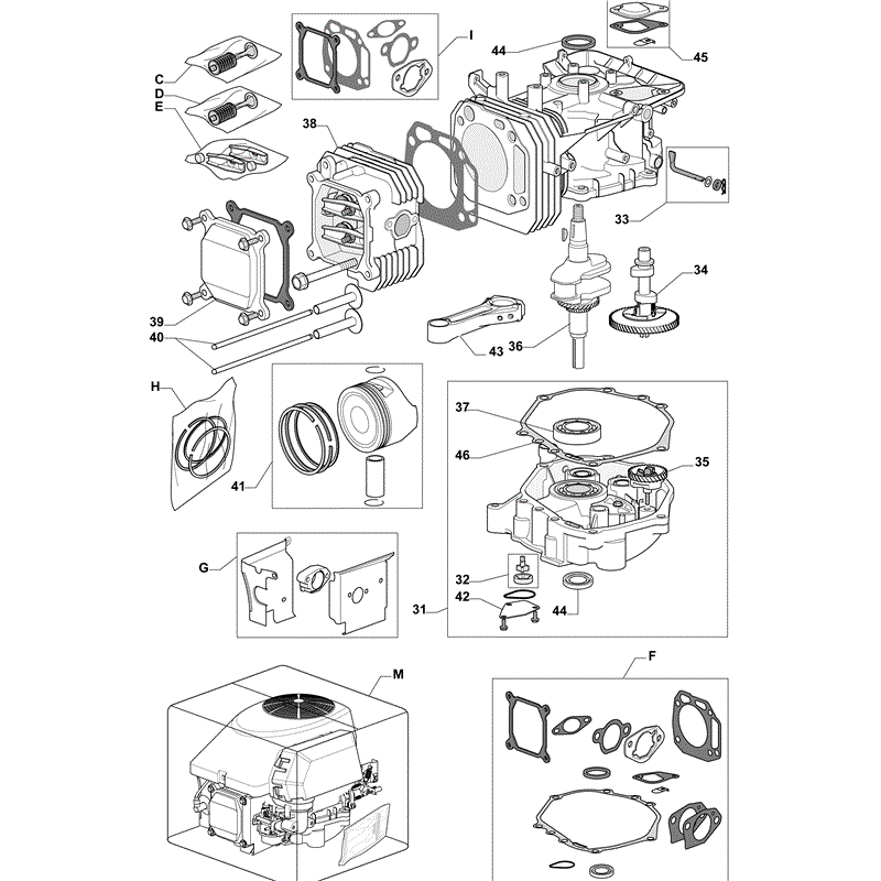 Castel / Twincut / Lawnking TRE0702 (2010) Parts Diagram, Page 2