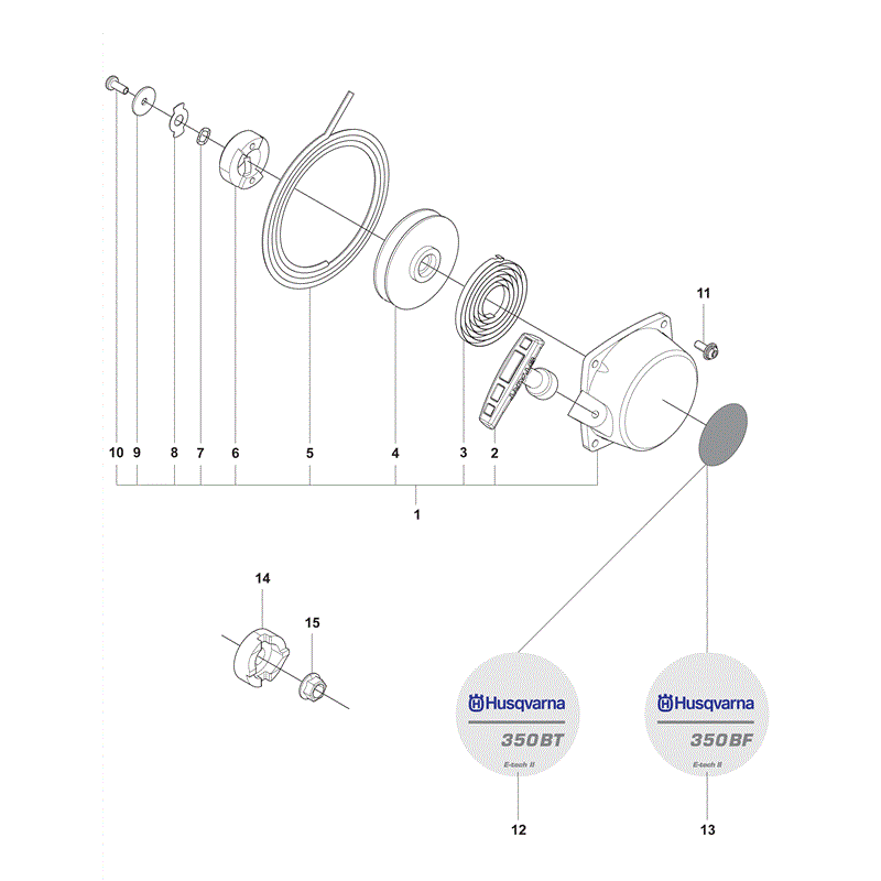 Husqvarna  350BT (2009) Parts Diagram, Page 5
