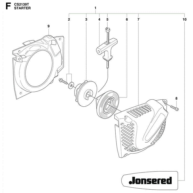 Jonsered 2139T (2010) Parts Diagram, Page 7