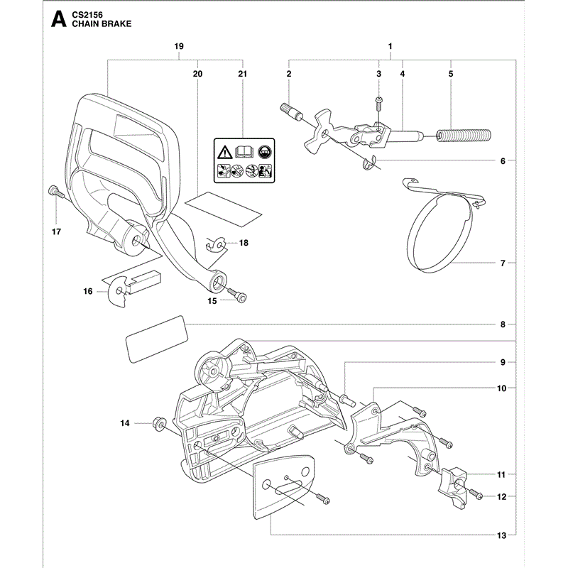 Jonsered 2156 (2010) Parts Diagram, Page 1