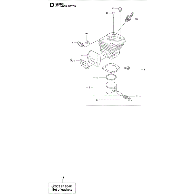 Jonsered 2156 (2010) Parts Diagram, Page 4