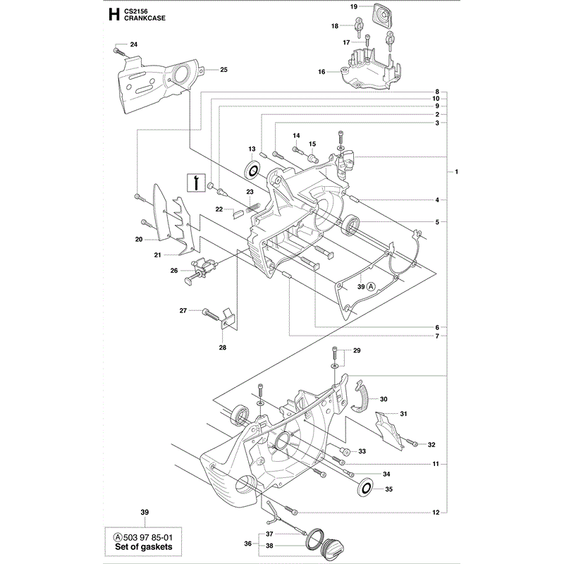 Jonsered 2156 (2010) Parts Diagram, Page 8
