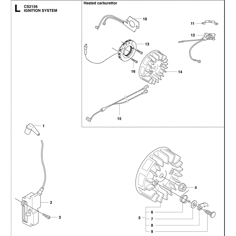 Jonsered 2156 (2010) Parts Diagram, Page 11