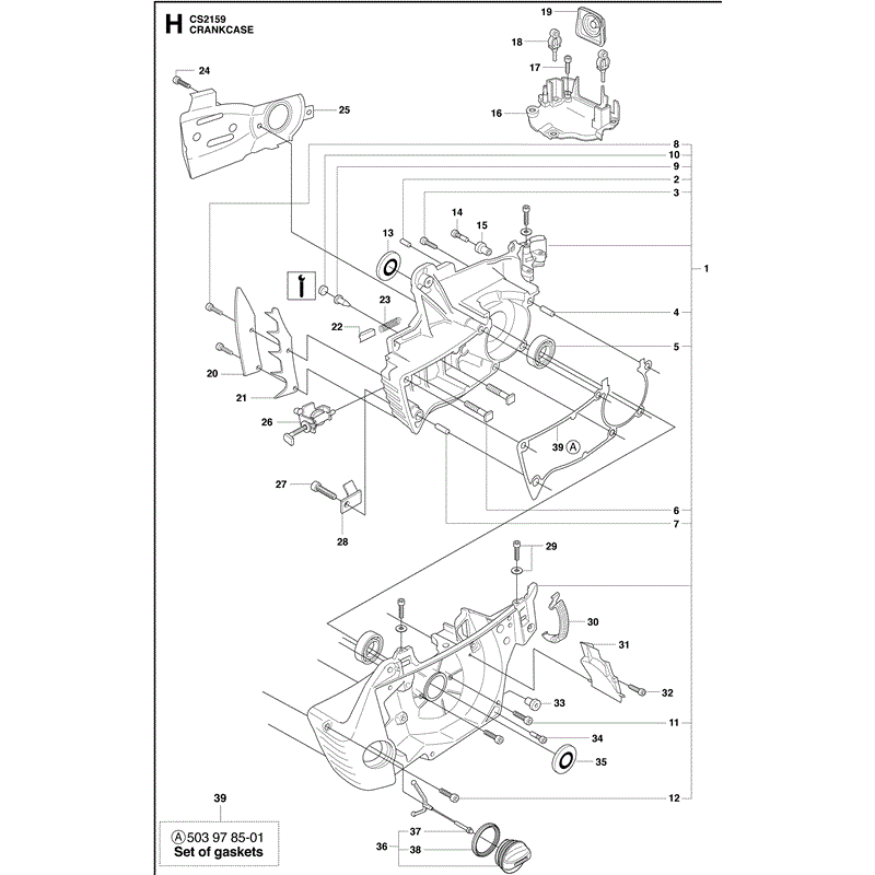 Jonsered 2159 (2010) Parts Diagram, Page 8