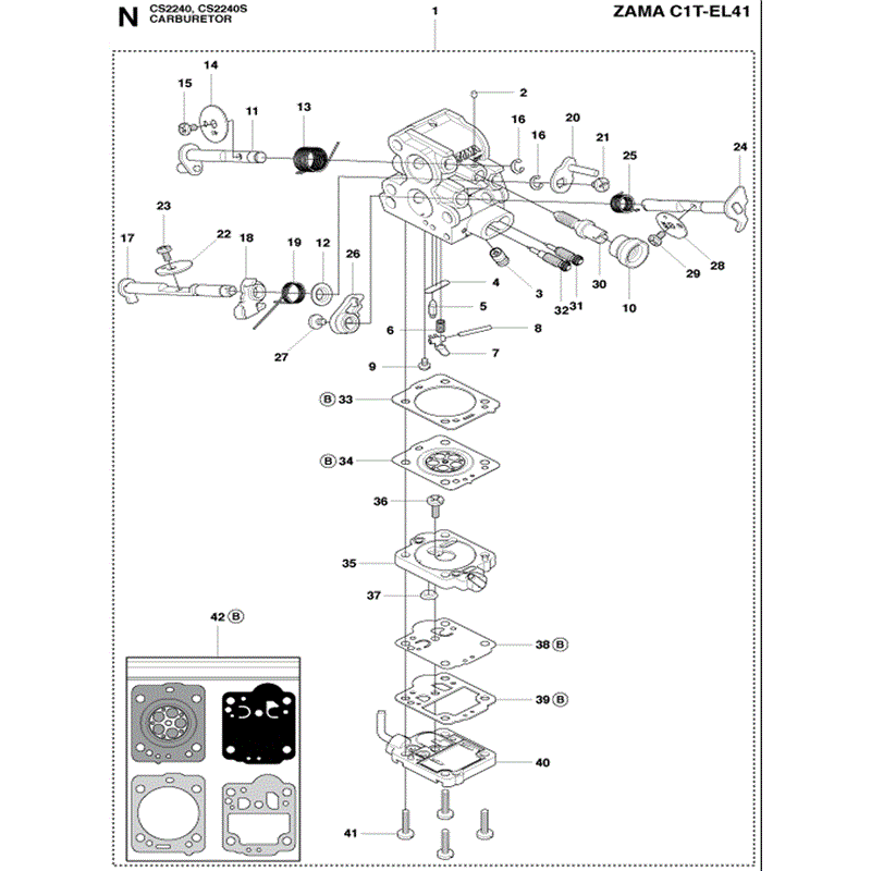Jonsered 2234 (2010) Parts Diagram, Page 13