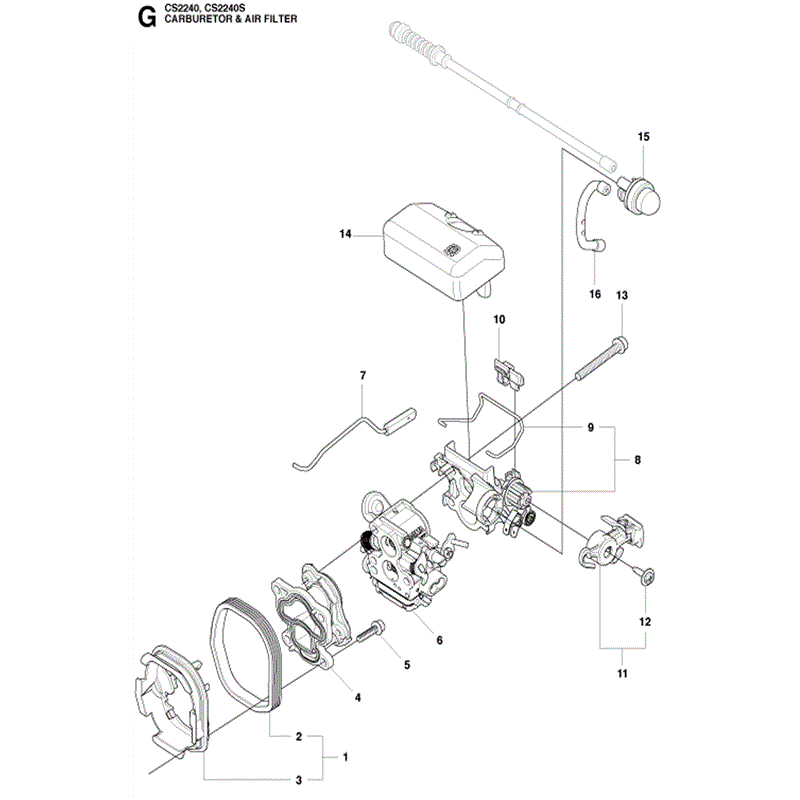 Jonsered 2240 (2010) Parts Diagram, Page 7