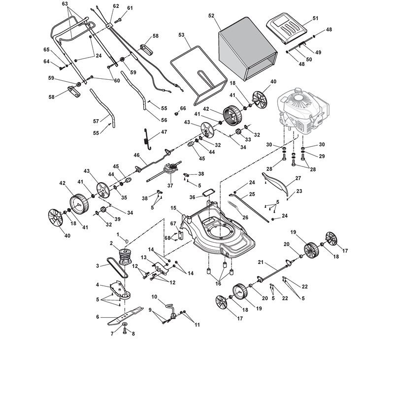 ATCO (New From 2012) QUATTRO 15S  (2016) [297422027-AT4] (2016) Parts Diagram, Walkbehind