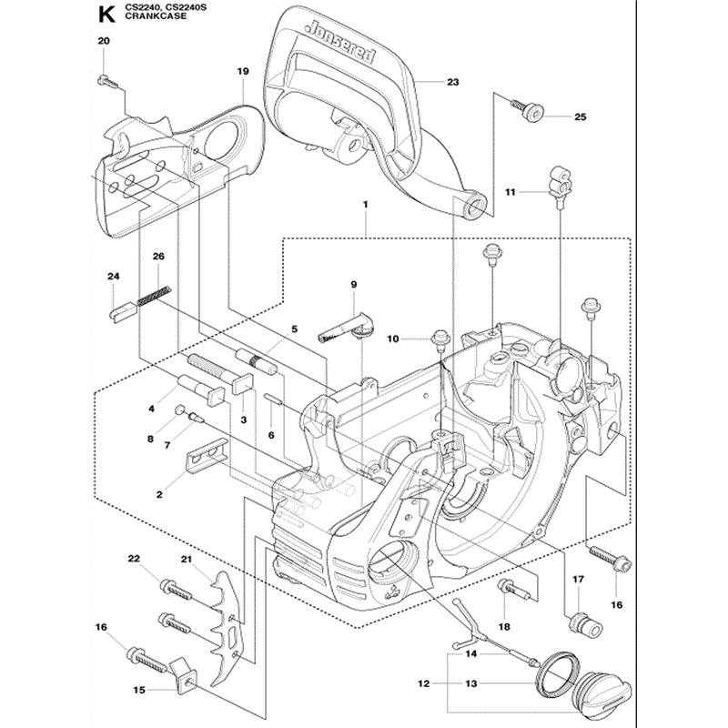 Jonsered 2240 (2010) Parts Diagram, Page 10