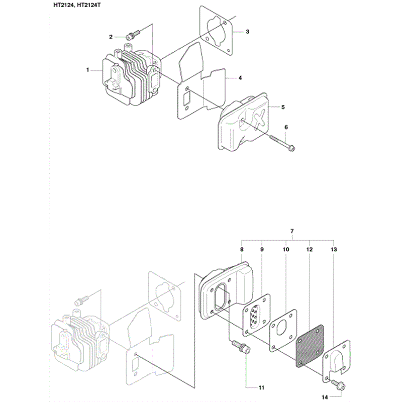 Jonsered HT2124 (2010) Parts Diagram, Page 6