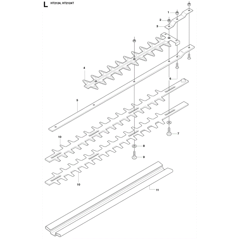 Jonsered HT2124 (2010) Parts Diagram, Page 11