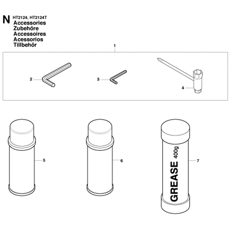 Jonsered HT2124 (2010) Parts Diagram, Page 13