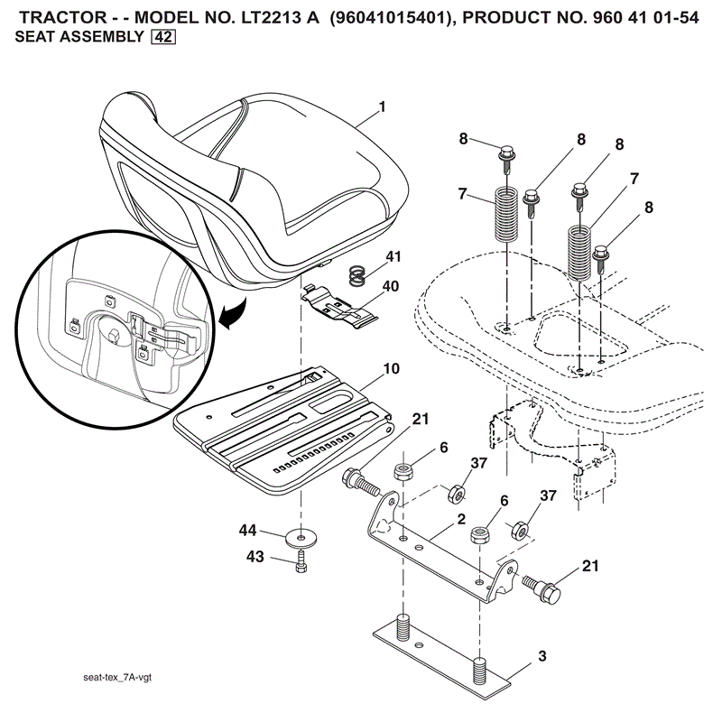 Jonsered LT2213 A (2010) Parts Diagram, Page 10