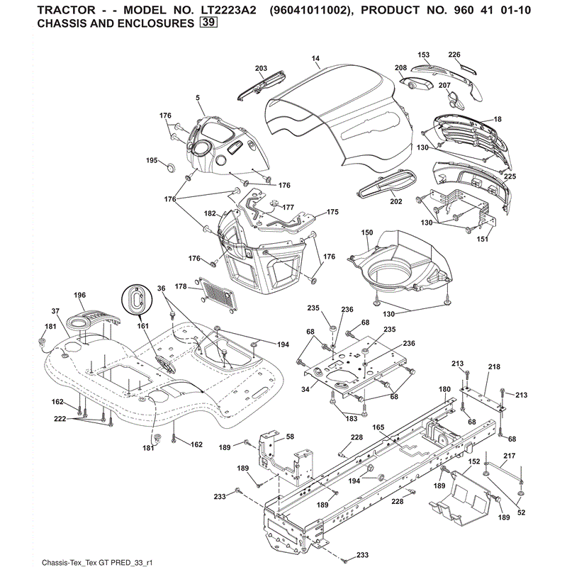 Jonsered LT2223 (01-2010) Parts Diagram, Page 5