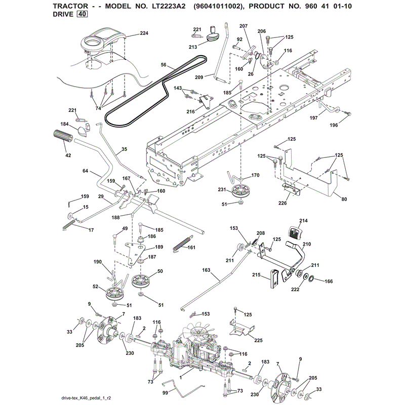 Jonsered LT2223 (01-2010) Parts Diagram, Page 6