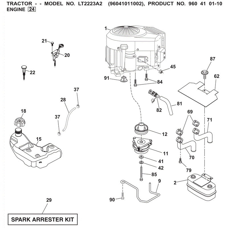 Jonsered LT2223 (01-2010) Parts Diagram, Page 7