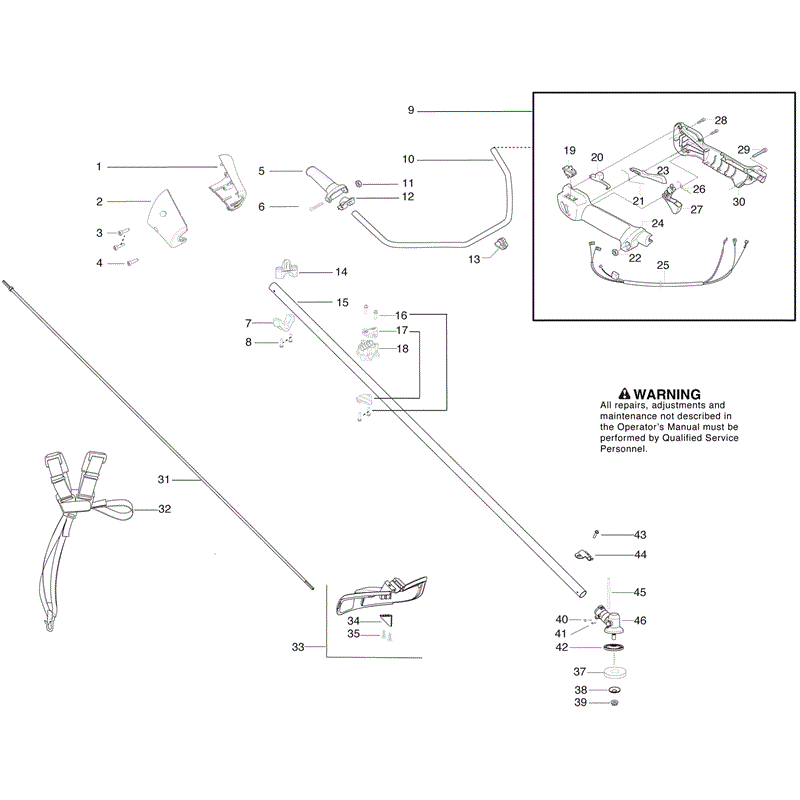 Jonsered BC2128 (2009) Parts Diagram, Page 1