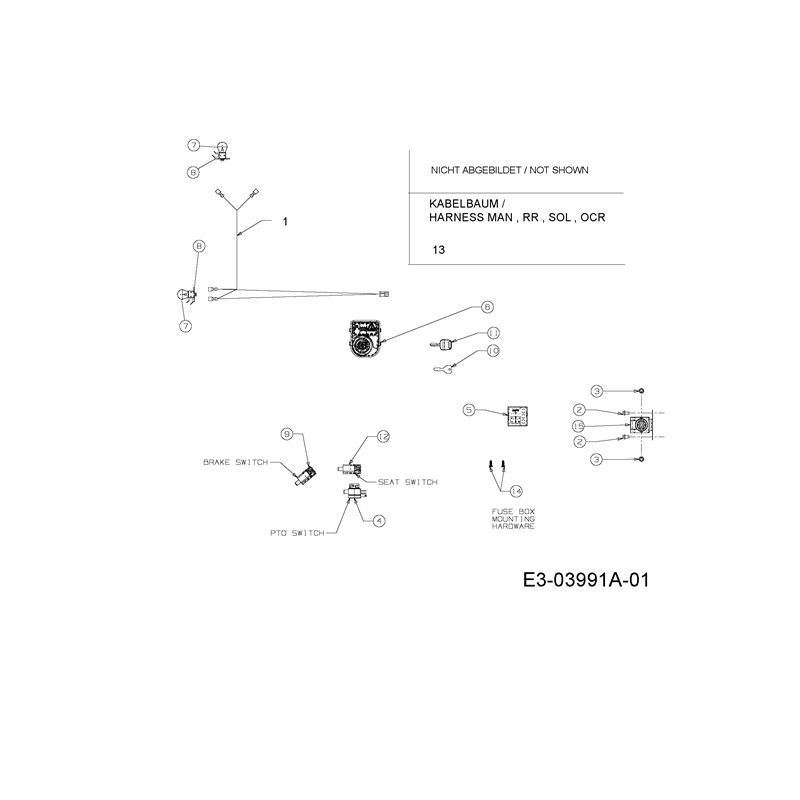 Oleo-Mac KROSSER PLUS 105-22 H (KROSSER  PLUS 105-22 H) Parts Diagram, Electric diagram