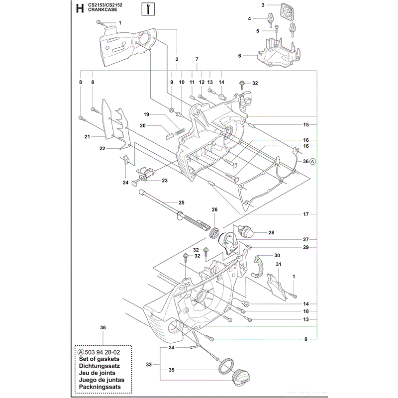 Jonsered 2153 (2009) Parts Diagram, Page 8