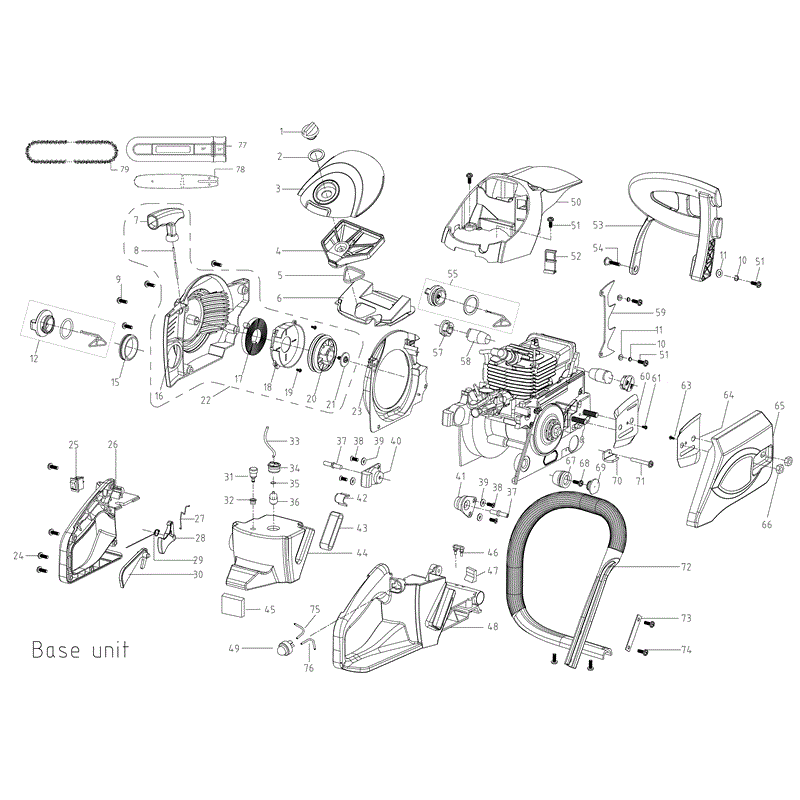 Mitox CS62 20" Select Chainsaw (CS62 20" Select Chainsaw) Parts Diagram, BODY