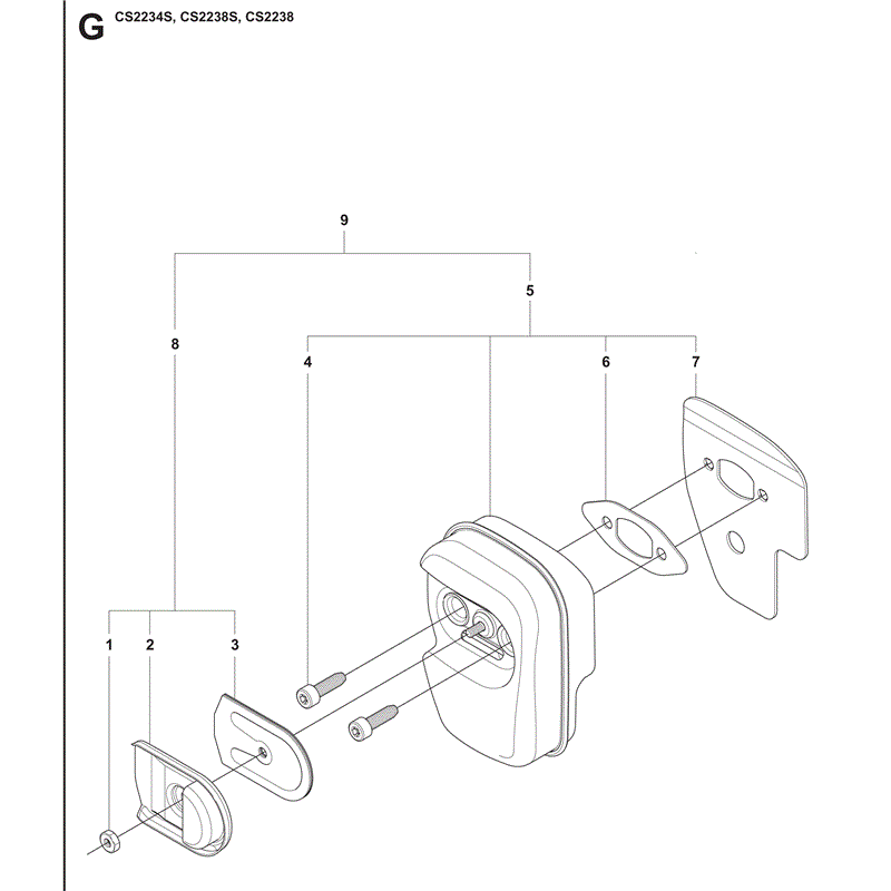 Jonsered 2234S (01-2009) Parts Diagram, Page 6