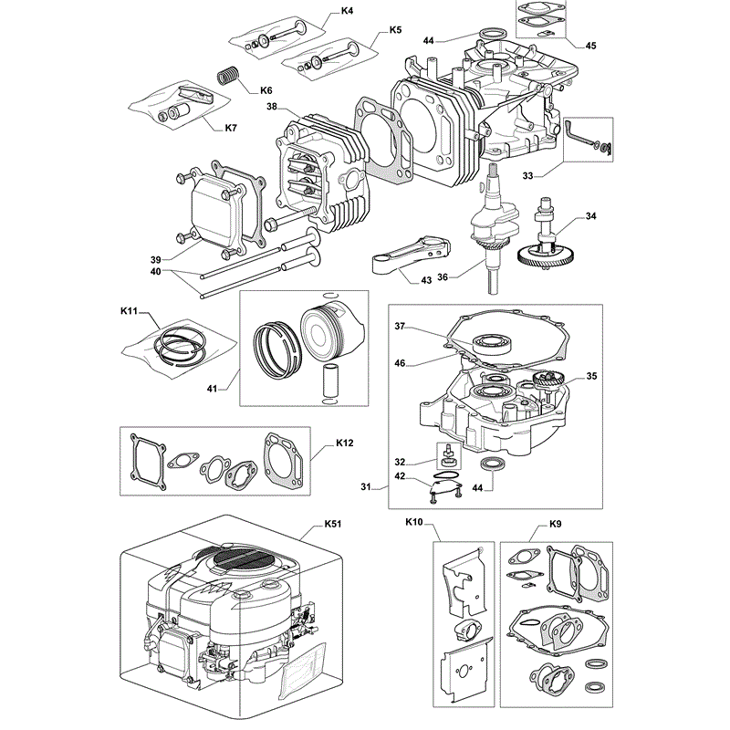 Castel / Twincut / Lawnking TRE0801 (2012) Parts Diagram, Page 2