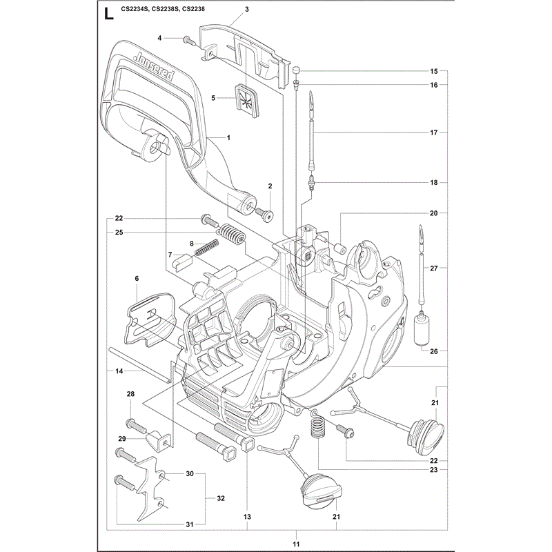 Jonsered 2234S (01-2009) Parts Diagram, Page 10