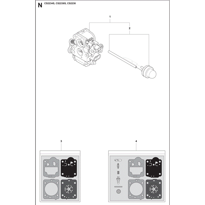 Jonsered 2234S (01-2009) Parts Diagram, Page 12