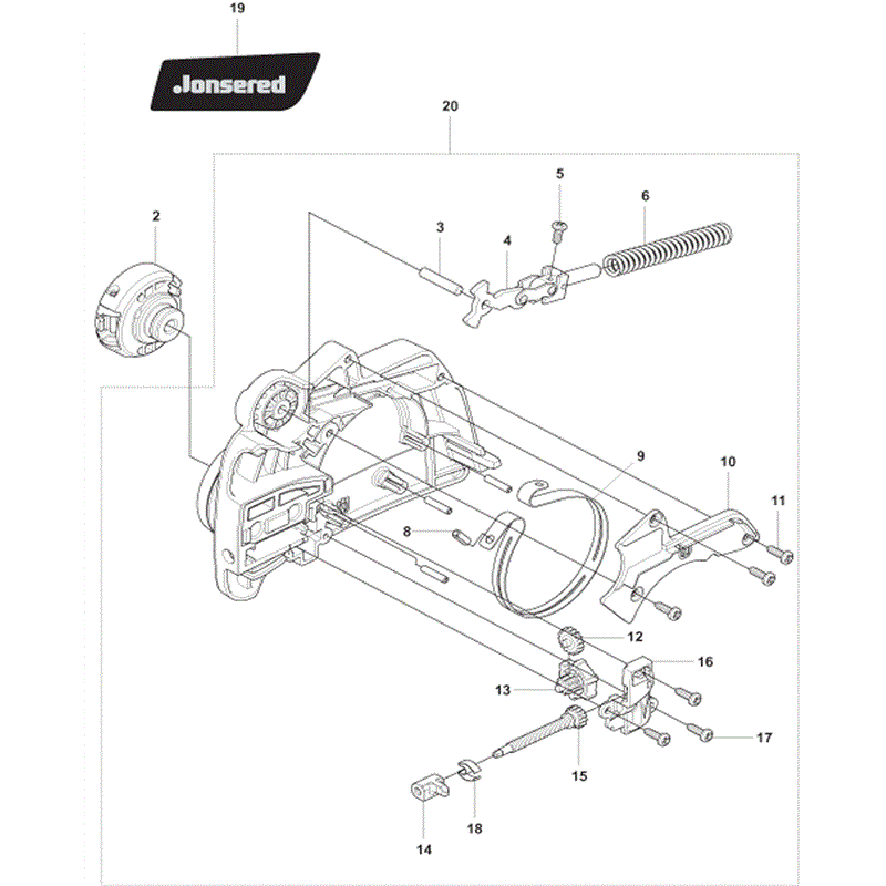 Jonsered 2234S (04-2009) Parts Diagram, Page 1