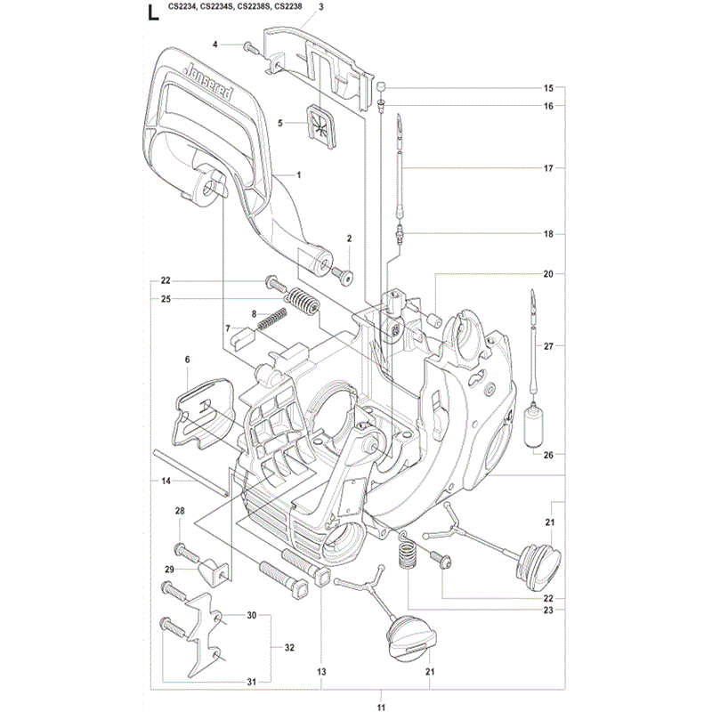 Jonsered 2234S (04-2009) Parts Diagram, Page 10