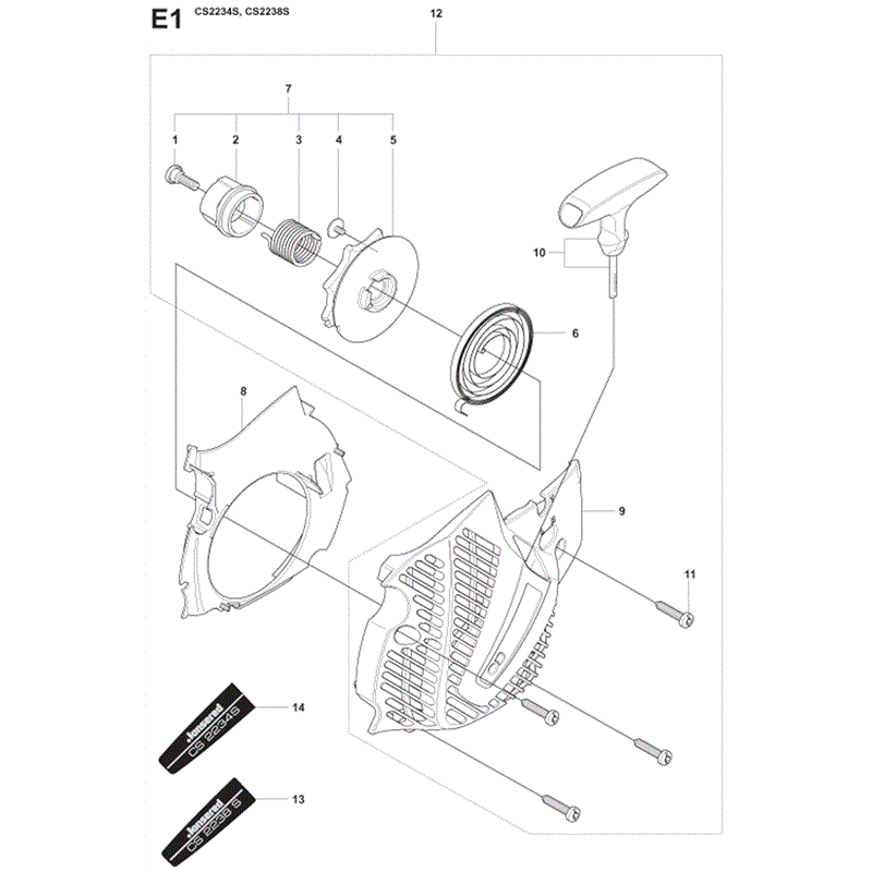 Jonsered 2238S (04-2009) Parts Diagram, Page 4