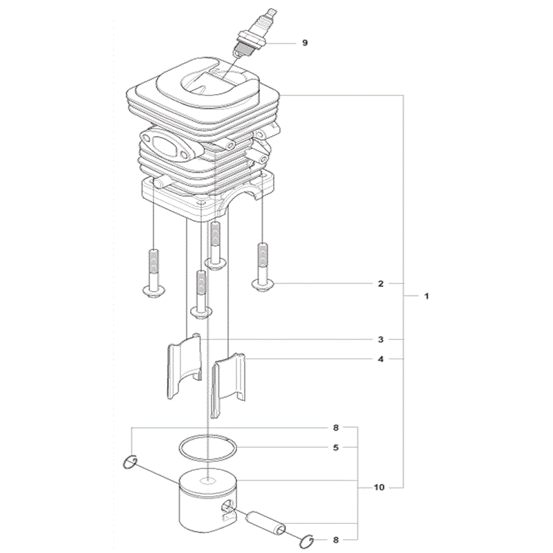Jonsered 2238S (04-2009) Parts Diagram, Page 8