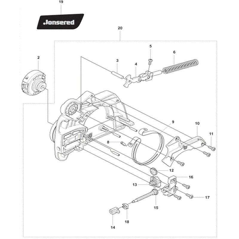 Jonsered 2238S (01-2009) Parts Diagram, Page 1