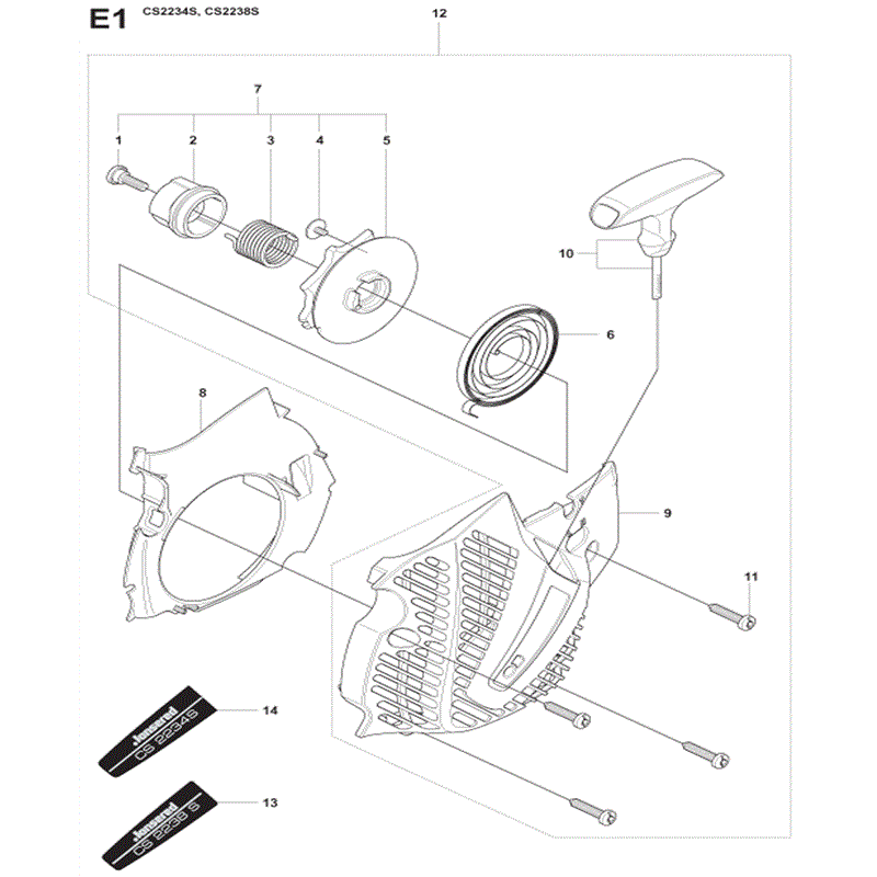 Jonsered 2238S (01-2009) Parts Diagram, Page 4