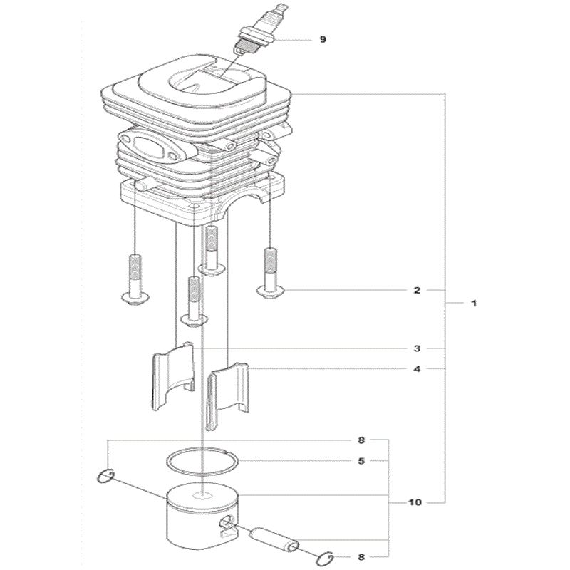 Jonsered 2238S (01-2009) Parts Diagram, Page 8
