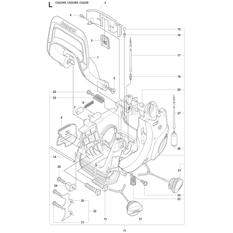 Jonsered 2238S (01-2009) Parts Diagram, Page 10